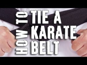 karate belt tying guide
