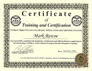 Active Shooter Response Certification