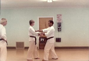 Sensei Mark Roscoe in 1985 as a brown belt.